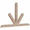 Ekena Millwork Saratoga Smooth Timber Gable Bracket, Douglas Fir, 108"W x 63"H x 5 1/2"D x 5 1/2"F, 14/12 Pitch GBW108X63X0606SAR00SDF - alternate 3
